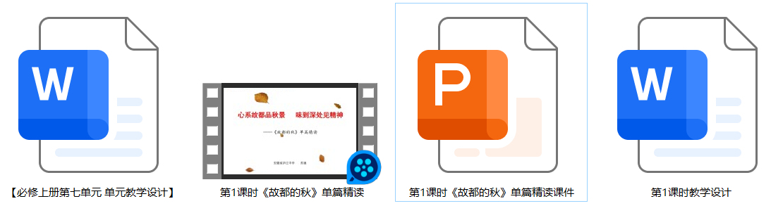 【下载】高中语文《故都的秋》单篇精读 课堂实录+课件+教案【苏通】