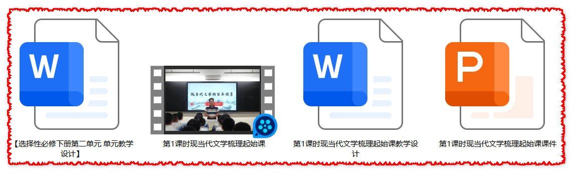 【下载】高中语文《现当代文学梳理起始》课堂实录+课件+教案【陈佑学】