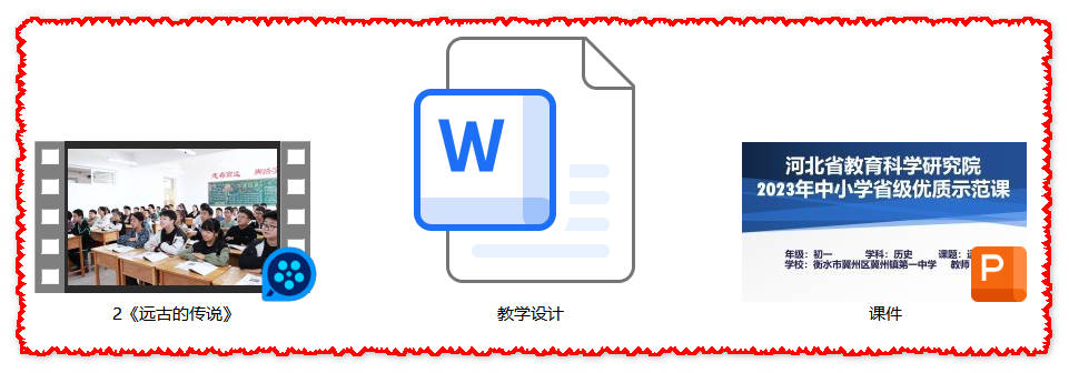 【下载】初一历史《远古的传说》课堂实录+课件+教案【韩玉格】