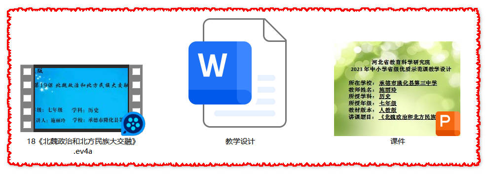 【下载】七年级历史《北魏政治和北方民族大交融》课堂实录+课件+教案【施丽玲】