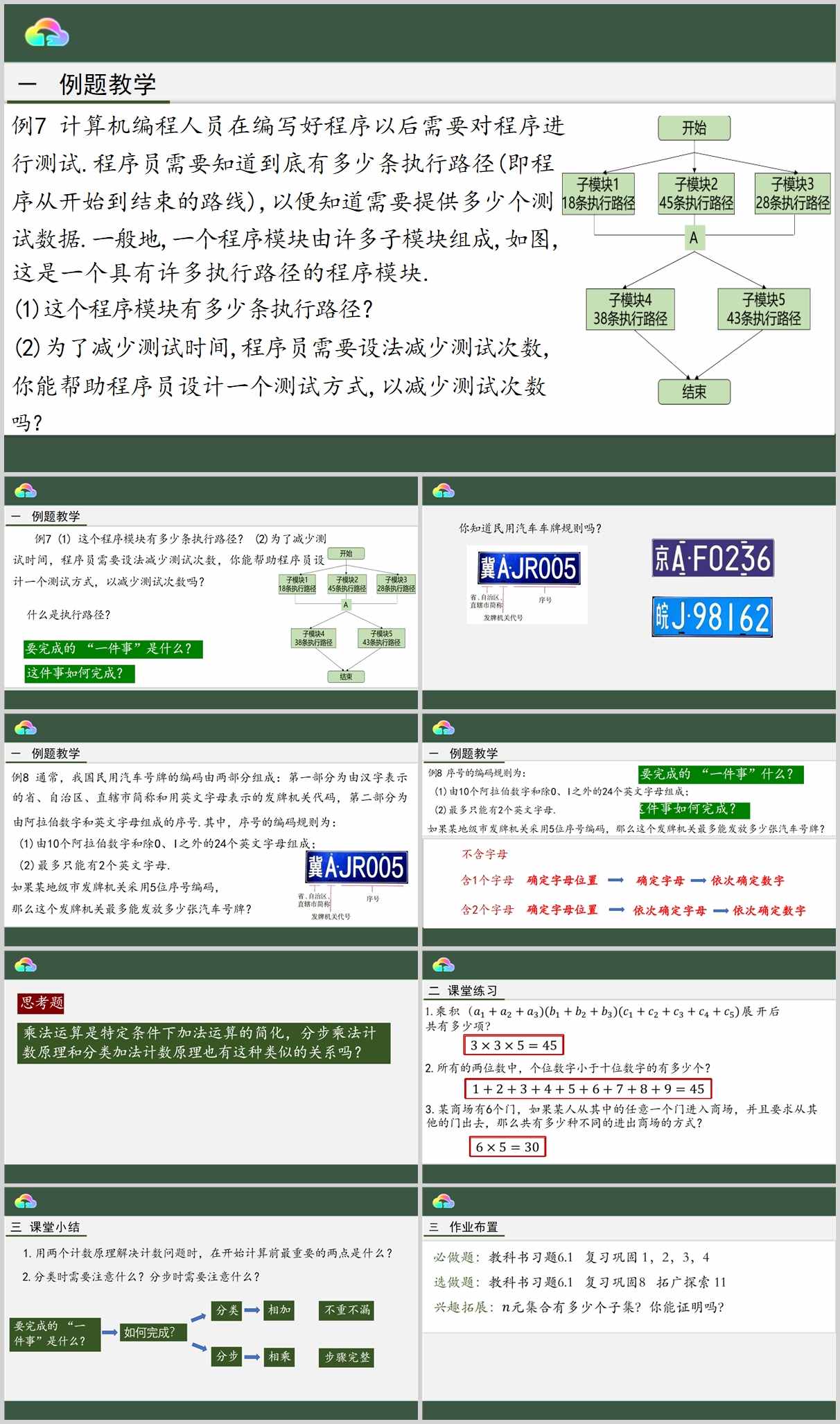 【下载】高中数学《分类加法计数原理与分步乘法计数原理 》第3课时 课堂实录+课件+教案【汪婷】
