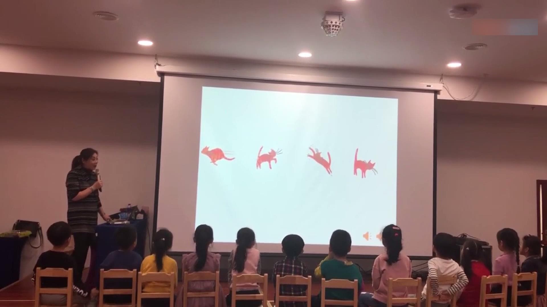 大班绘本综合《红猫蓝猫》视频+教案+ppt+配乐
