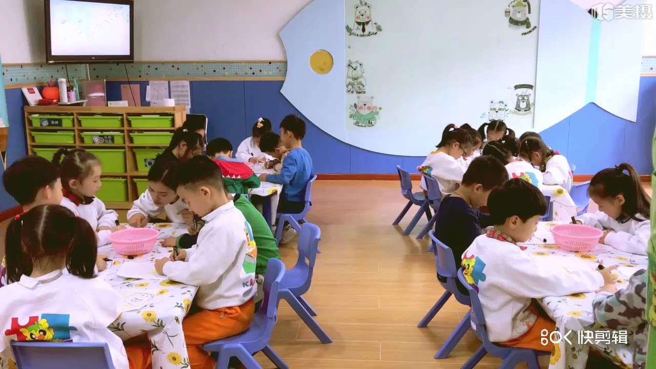 大班美术《好朋友的脸》课堂实录+课件+教案+音乐
